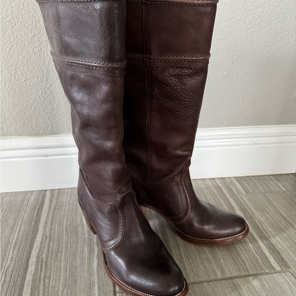 Vintage Frye Jane Leather Boots 9B